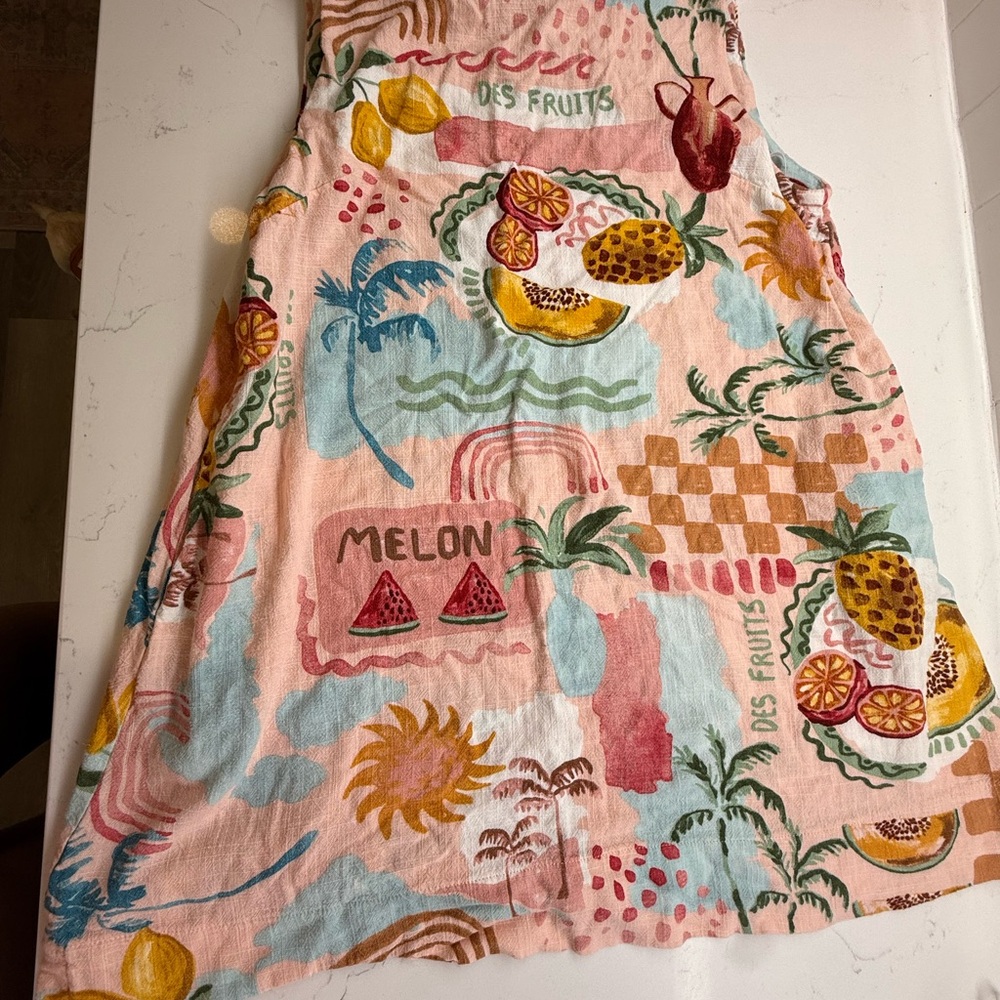 Tropical Print Mini Dress